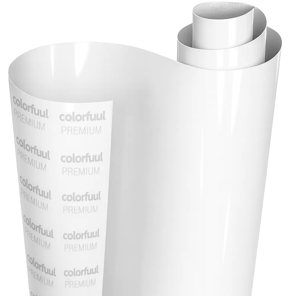 پێچانەوەی ئۆتۆمبێلی سپی ڤینیل زۆر بریقەدار