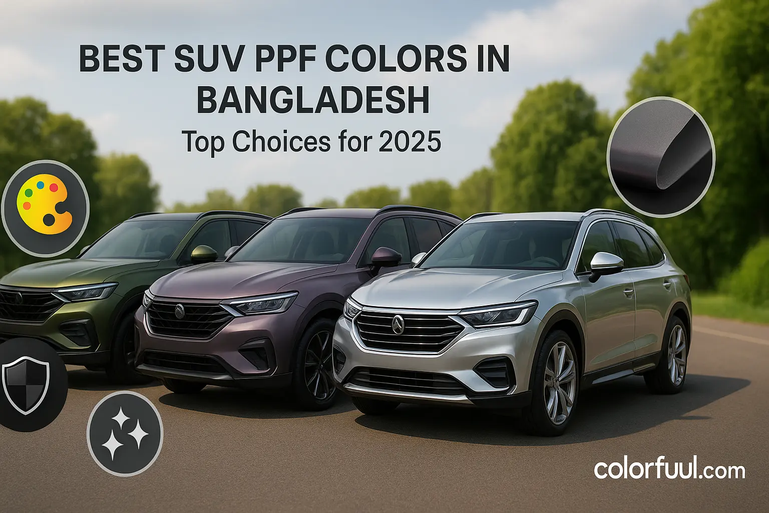 باشترین ڕەنگەکانی SUV PPF