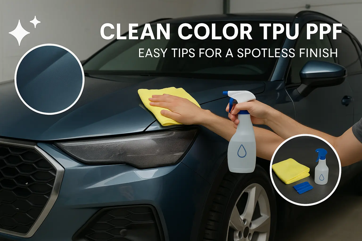 ڕەنگی خاوێن TPU PPF