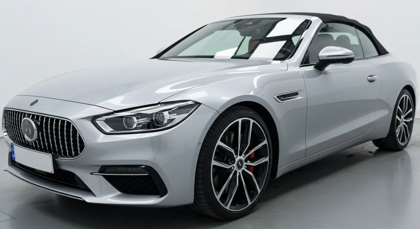 ئۆتۆمبیلێکی گرانبەها ڕەنگی تی پی یو فیلمی پاراستنی بۆیاخ