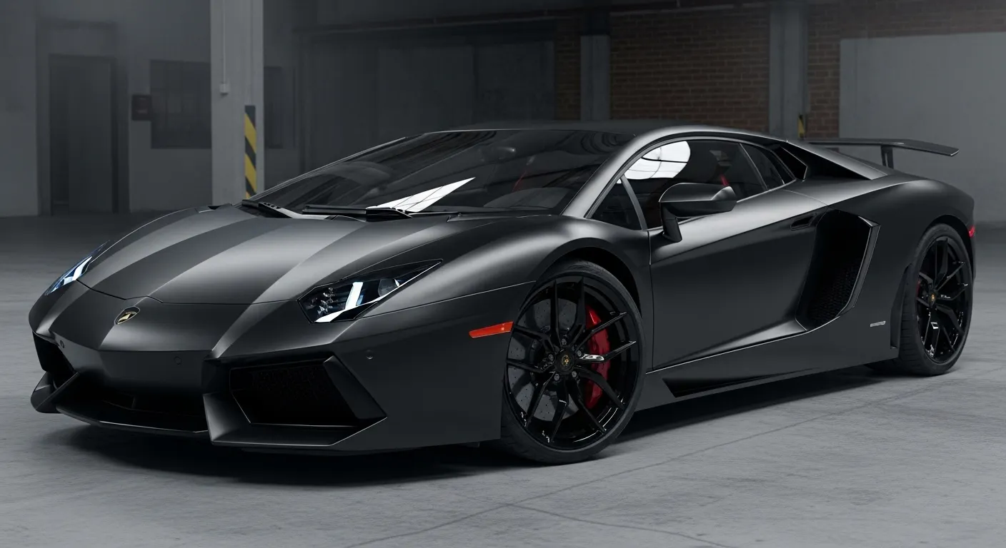 پێچانەوەی ڤینیلی ڕەشی مات بۆ ئۆتۆمبێلی وەرزشی